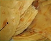 Chapati auf einem Teller